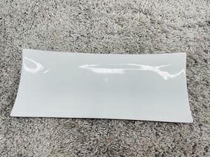 Simple Dining Ceramic White Concaved Rectangle Platter Serving Plate 14"X6"